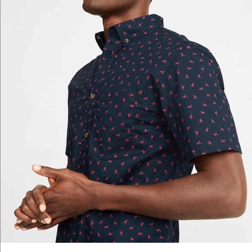 Sale❗️🔥 Flamingo Button Down Slim Fit Shirt